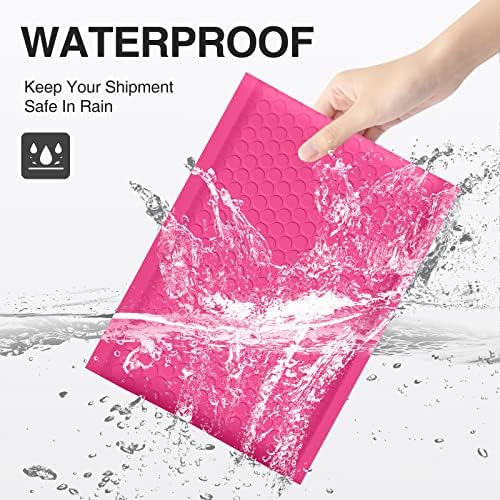 UCGOU Bubble Mailers 8.5x12" 25 Pack Usable Size 8.5x11" Hot Pink Padded #2 - Image 3