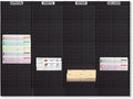 Job Process Center – Jumbo Rack (Mechanical) – 4 x 24 Pocket Workflow System (Black) by Unknown