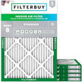 Filterbuy 17x22x1 Air Filter MERV 8 Dust & Allergy Defense (5-Pack) by Filterbuy