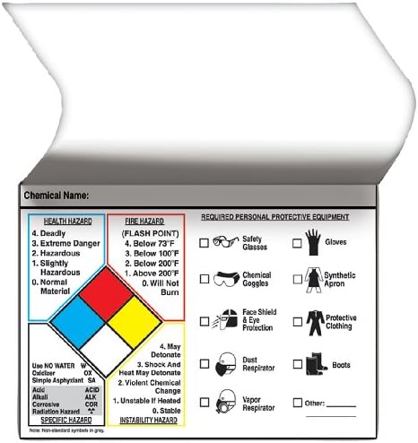 AccuformNMC LZN415 Self-Laminating NFPA Personal Protective Equipment Label by Accuform
