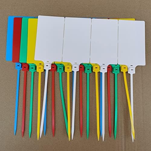 Plastic Seals Shipping Tags Logistics Use Big Sign Tie Large Label Tie, 255mm Total Length, Package of 100pcs (5 Colors Mixed) - Image 6