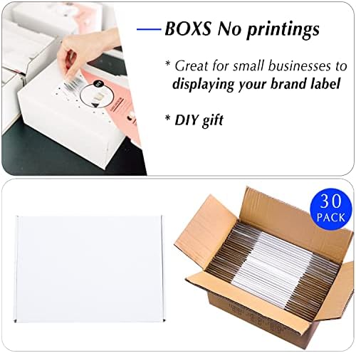 6x4x3 White Cardboard Boxes - 30 Pack Small Shipping Boxes for Small Business Mailing, Corrugated Packaging - Image 6
