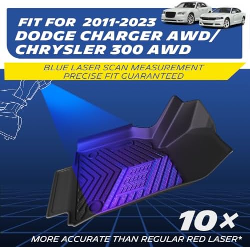 Michelin Vehicle Mats for 2011-2023 Dodge Charger/Chrysler 300 AWD(3 Piece) - Image 4