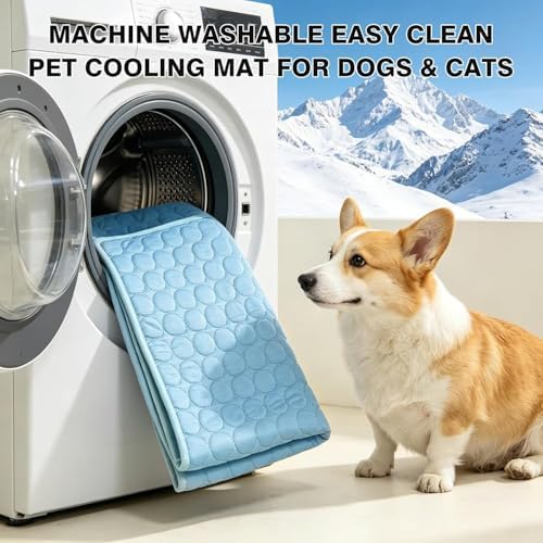 Cooling Mat for Dogs Large,Dog Cooling Mat Indoor,20"x24",Crate Pad for Pet - Image 6