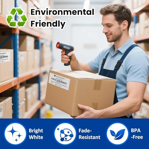ESSENTIAL 4" x 2" Direct Thermal Labels, 1" Core (12000 Labels, 16 Rolls) - Image 4