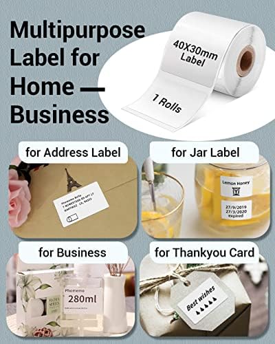 Phomemo Thermal Labels, 1.57"x 1.18", for M110/M100/M220/M108/M250, 230 PCS - Image 5
