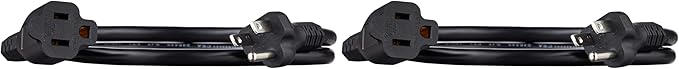 Amazon Basics Extension Cord, 13 Amps, 3 Foot by AmazonBasics