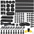 [313Pcs] Cable Management Kit, Reusable Computer Desk Cord Organizer, Black by Topavatop
