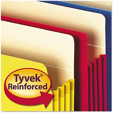 Smead File Pocket, Straight-Cut Tab, 3-1/2" Expansion, Letter Size, Assorted Colors, 5 per Pack (73892) - Image 3