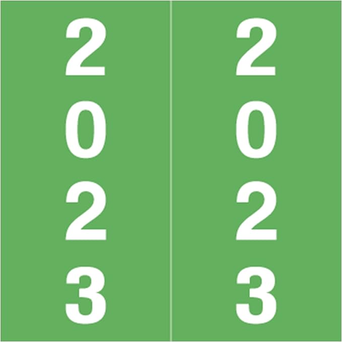 2023 Year Stickers, Doctor Stuff 2023 Chart Stickers, Light Green Colored by DoctorStuff