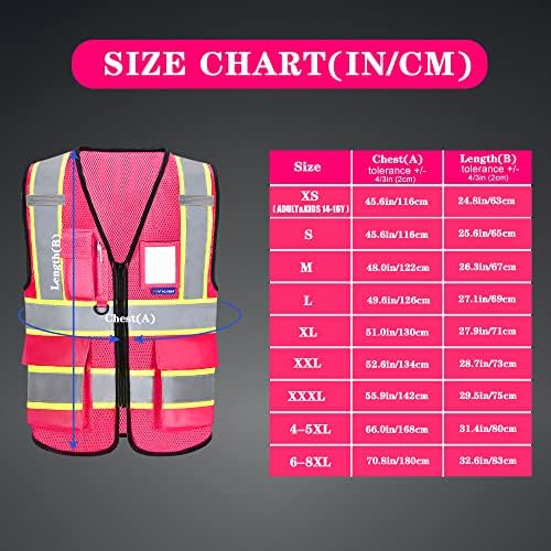 AYKRM 11 color High Vis Reflective Safety Vest for Women Men Pocket Zipper ANSI/ISEA Standard - Image 5