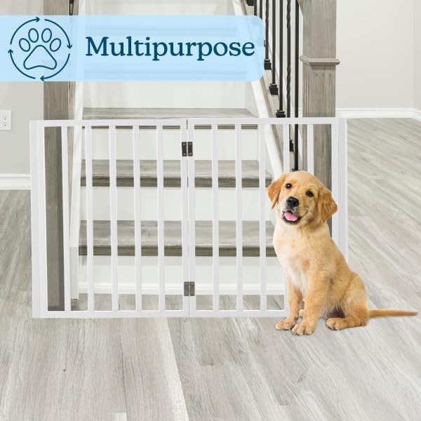 Pet Gate - 4-Panel Indoor Foldable Dog Fence - Image 4
