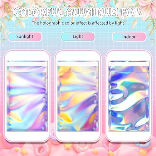 FUNFERY 5.5x7.9 in Holographic Mylar Poly Mailers Self Sealing Adhesive Bag - Image 6