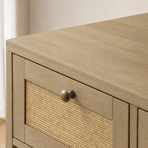 PureCozy 3-Piece Double Dog Crate Furniture, 120 Inch, Light Oak - Image 3