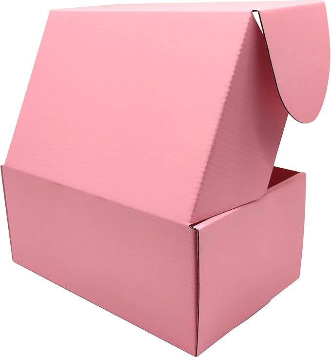 Small Pink Shipping Boxes for Small Business Pack of 25-9x6x4 inches Cardboard - Image 4