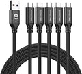 USB to USB C Cable 5 Pack 6FT, A to Type C Fast Charger Cord by SMALLElectric