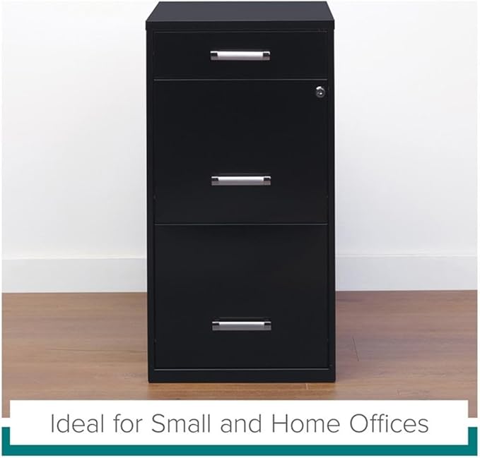 Scranton & Co Set of 2 18" D 3-Drawer Metal Filing Cabinet - Image 9