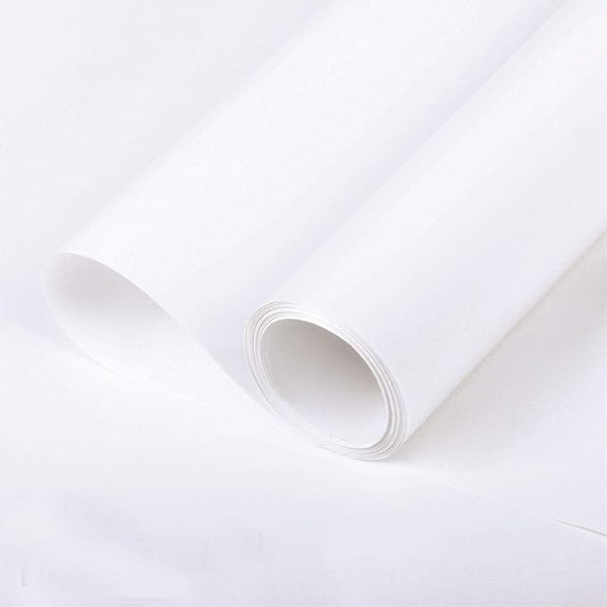 FWSA WRAPS Flower Wrap Paper Rolls White Korean Floral Bouquet Wrapping Paper by FWSAWRAPS