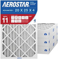 Aerostar Air Filter 20x25x4 MERV 11 AC Filter, HVAC, Furnace Filter, 4 Pack by AirFiltersDelivered