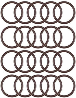 uxcell Fluorine Rubber O-Rings 19mm OD 15mm ID 2mm Width, Metric FKM Sealing Gasket, Pack of 20 by uxcell