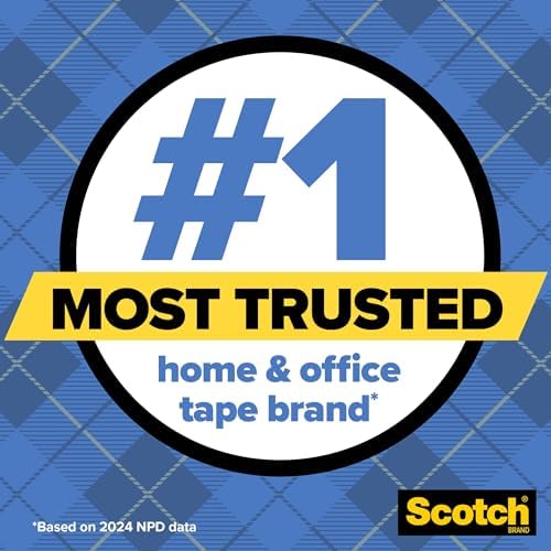 Scotch Wall-Safe Tape, 4 Dispensered Rolls, Sticks Securely, Removes Cleanly, Invisible, Designed for Displaying, Photo Safe, 3/4 in x 650 in (4183) - Image 3