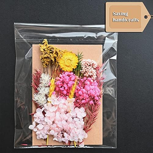 Egofine Self Sealing Cellophane Bags 100 PCS Clear Resealable Sleeves Bags for Gifts(Bag Size: 9.38x12.4 inches for 9x12 Mats) - Image 6