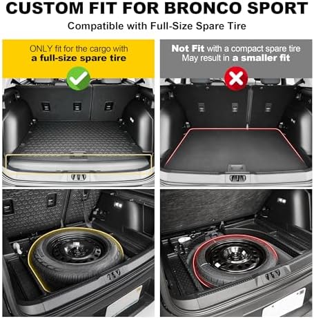 Floor Mats for Ford Bronco Sport Only 2021 2022 2023 2024 2025 2026 (6PCS) - Image 2