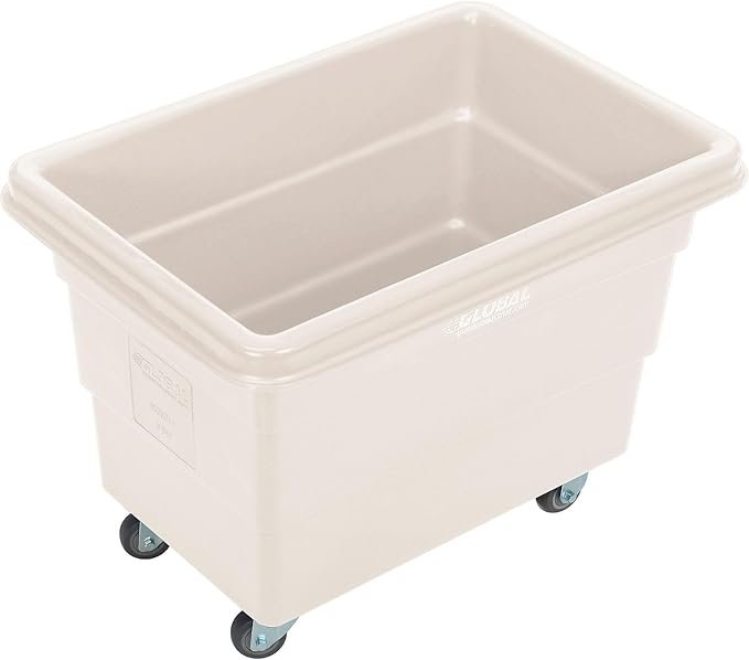 Global Industrial 6 Bushel Plastic Bulk Box Truck, Direct Mount Base, 500 lbs. - Image 2