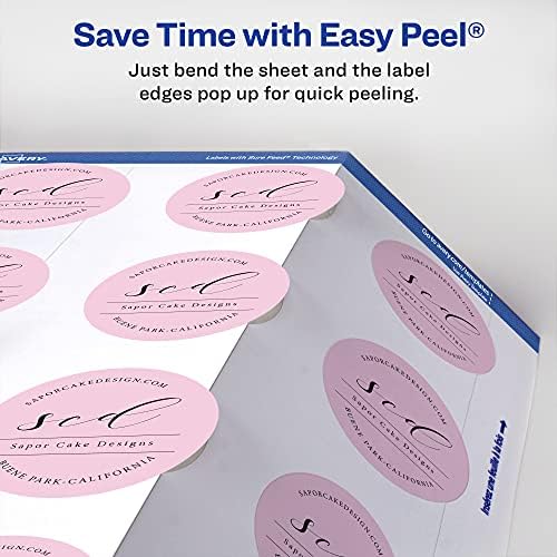 Avery Printable Blank Square Labels, 2" x 2", Glossy White, 120 Customizable Labels (22565) - Image 4
