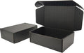 Small Black Shipping Boxes for Small Business Pack of 25-9x6x3 inches Cardboard by Lmuze
