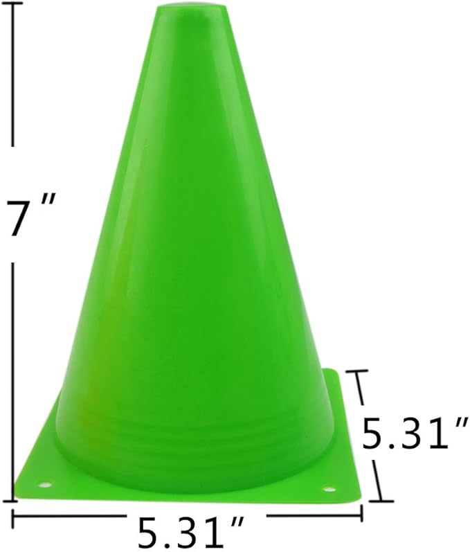 7 Inch Plastic Traffic Cones Sport Training Agility Marker Cone - Image 2
