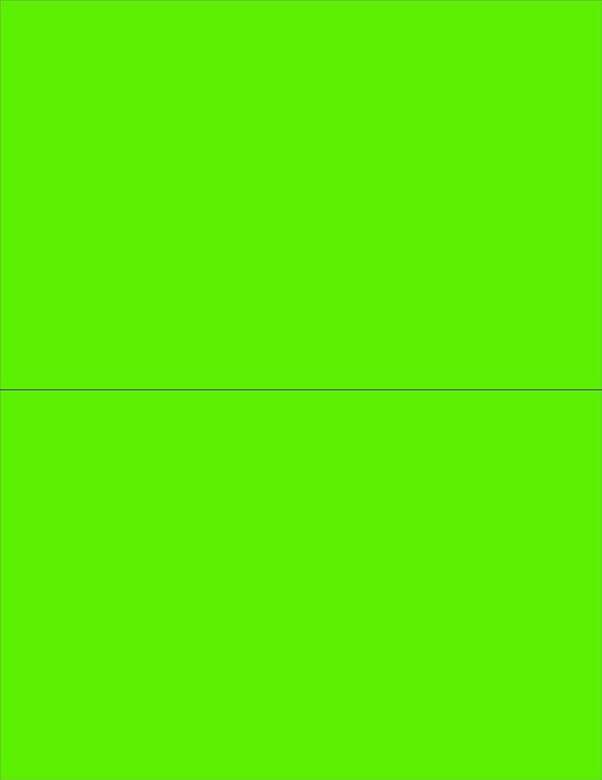 NextDayLabels - 8-1/2 x 11" Neon Color High Light Fluorescent Labels by NextDayLabels