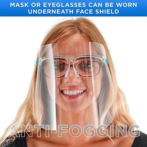 TCP Global Salon World Safety Face Shields with Glasses Frames (Pack of 4) - Image 4