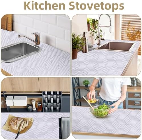 Shelf Liners for Kitchen Cabinets 23.6in x 30FT Non Adhesive Cabinet Liner - Image 6