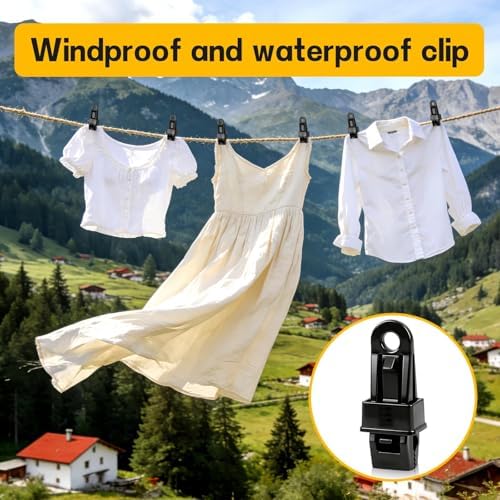 Heavy Duty Tarp Clips & Bungee Cords Set for Camping - Image 4