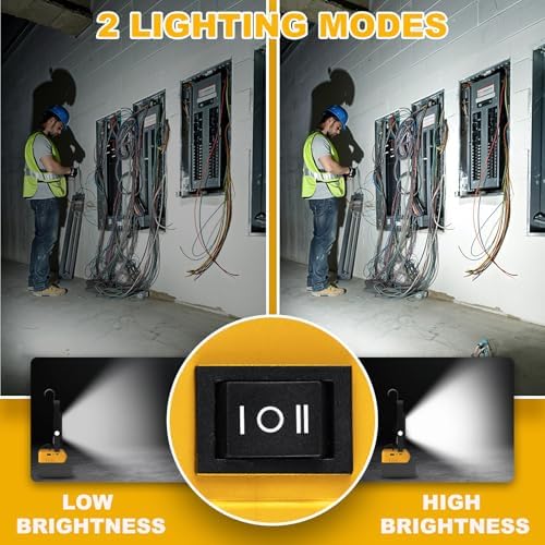 T-SUN 60W Work Light Compatible with Dewalt 18V/20V Battery - Image 3