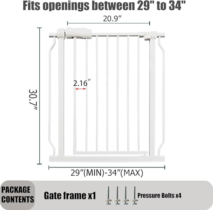 29-34 Inch Baby & Pet Gate - Image 2