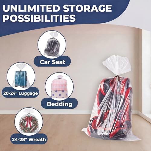 Wowfit Large Storage Bags for Car Seat & Bedding, 36x50, 5 CT, 1.6 Mil - Image 5