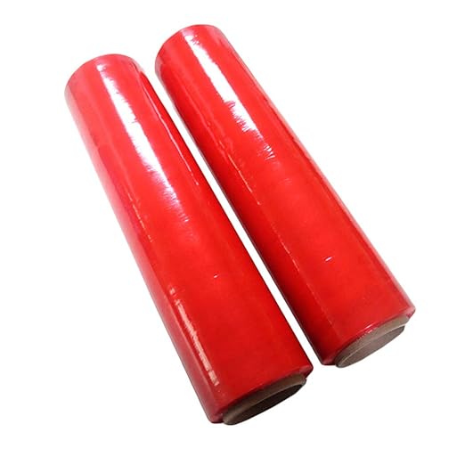 APQ 4 Rolls of Blown Hand Stretch Film 18" x 1500'. Red Hand Stretch Wrap - Image 7