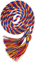Graduation Honor Cords, 68" Long (Blue/Red/Gold) by UIALECG