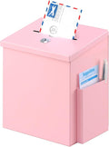 xydled Suggestion Box with Key Lock, Locking Metal Donation Ballot Drop by xydled