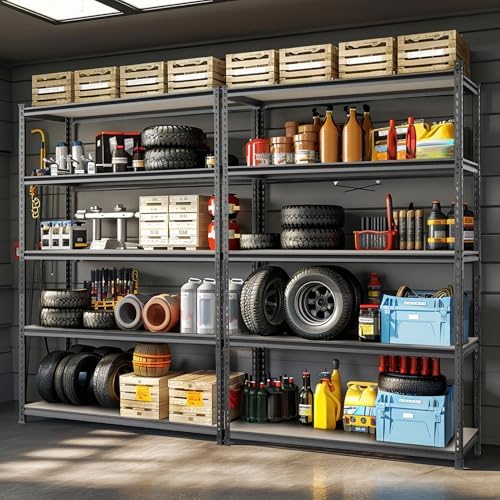 WORKPRO 5-Tier Adjustable Metal Shelving, 36”Wx18”Dx72”H,4000LBS Capacity - Image 2