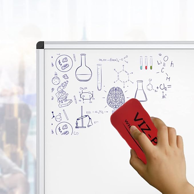 VIZ-PRO Dry Erase Board/Magnetic White Board, 48 X 32 Inches - Image 5