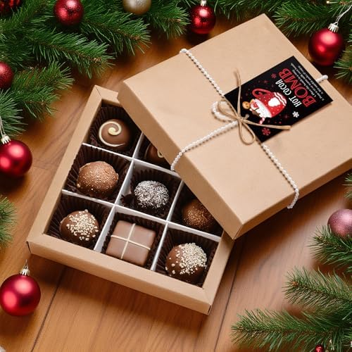 Gersoniel 200 Pcs Christmas Hot Coco Bar Supplies Christmas Hot Chocolate Bomb Instruction Tag Card 3.5 x 2.3 Inch Bomb Supplies Packaging Gift Tag with Instruction for Xmas Holiday Winter(Tree) - Image 6
