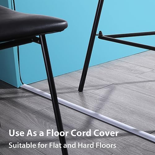 ZhiYo 6.6ft Cord Covers for 1-2 Wires on Wall, 1" W x 0.4" H, Beige - Image 5