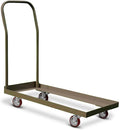 TentandTable Tan Folding Chair Cart Rolling Push Dolly, Commercial Grade Steel by TentandTable