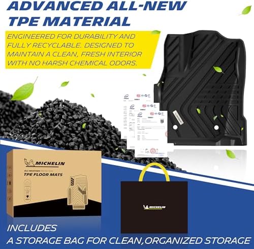 Michelin Vehicle Mats for 2024-2026 Toyota Tacoma Double Cab Auto Tran - Image 7