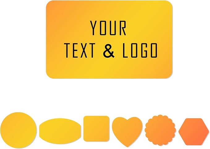 100 Custom Stickers for Business Logo Personalized Stickers Labels Rectangel by customizedstickerlabels