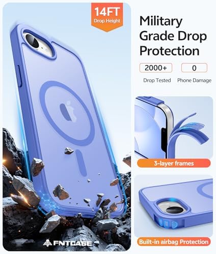 FNTCASE for iPhone 17e/ iPhone 16e Case, Fit for Magsafe, Screen Protector - Image 5