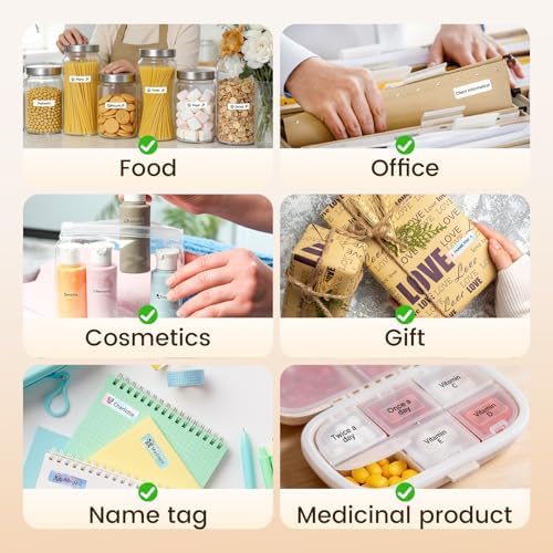 Phomemo D30 Labels,Transparent Circle 1/2" X 1" (14mm X 28mm) - Image 4